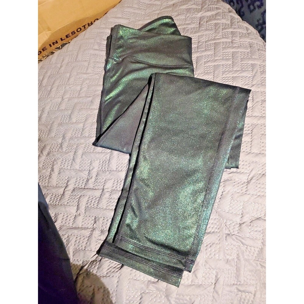 NEW | Jenni High-rise Cross Band Leggings Shine Iridescent Foil. MSRP $29.99